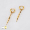 PAIR OF GOTHIC PUNK SPIKE PENDANT 316L SURGICAL STEEL EARRING